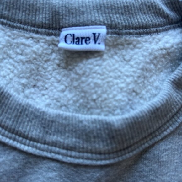 Clare V. Channel Quilted Crew Neck Sweatshirt - Picture 7 of 10